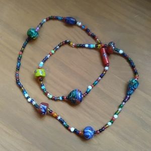 Vintage glass bead necklace